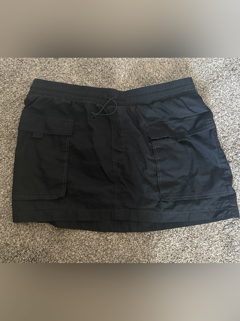 Wild fable Black Mini Skirt with Utility Pockets